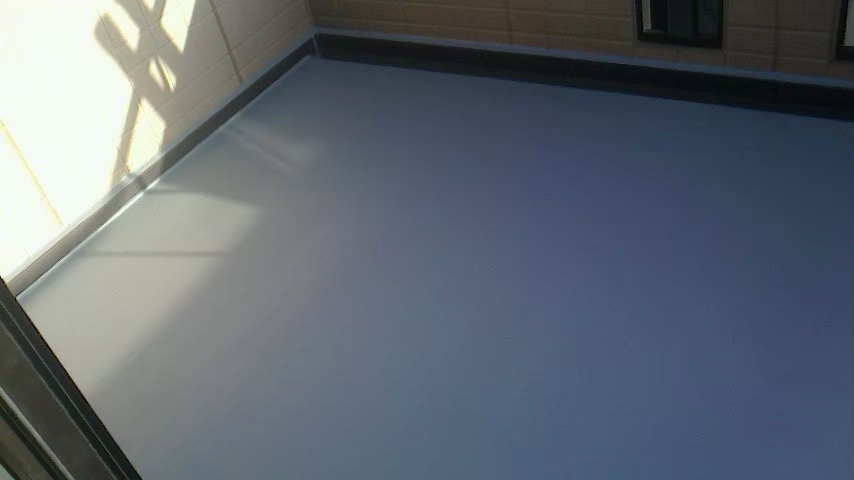 京都市山科区にて雨漏り修理〈ベランダの劣化が原因の雨漏り・FRP防水〉 施工後