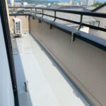 京都市山科区にて雨漏り修理・ベランダ防水工事〈3階ベランダからの雨漏り〉 施工後