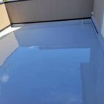 京都市山科区にて陸屋根・ルーフテラスの防水改修工事〈FRP上ウレタン通気緩衝工法〉 施工後