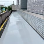 京都市南区にて雨漏り修理〈マンション庇の雨漏り修繕工事〉 施工後