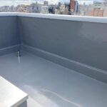 京都市下京区にて防水工事〈商業ビルのウレタン防水・通気緩衝工法〉 施工後