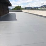 京都市右京区にて公共施設の雨漏り・防水工事〈塩ビシート防水〉 施工後